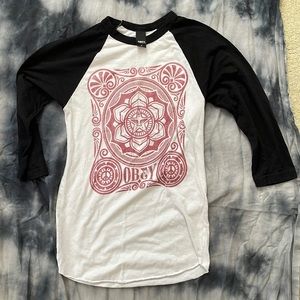 Obey baseball tee